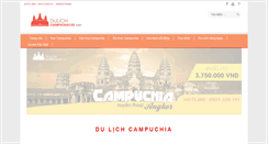 Desktop Screenshot of dulichcampuchia123.com